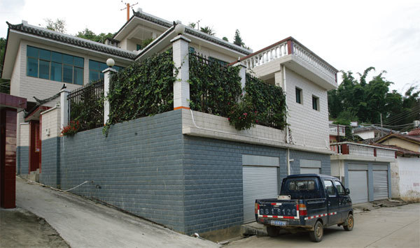 刘家坡新农村一角